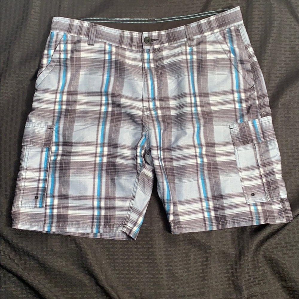 Subculture Men’s Plaid Cargo Shorts Size 36